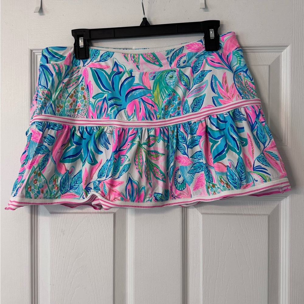 Lilly Pulitzer Multicolor Leaf Print Skirt